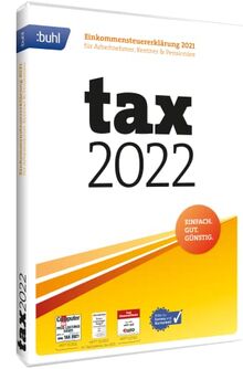 Tax 2022 (für Steuerjahr 2021|Standard Verpackung)