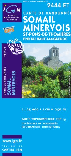 Somail Minervois 1 : 25 000: Ign.2444et