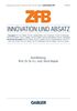 Innovation und Absatz (ZfB Special Issue (2), Band 2)