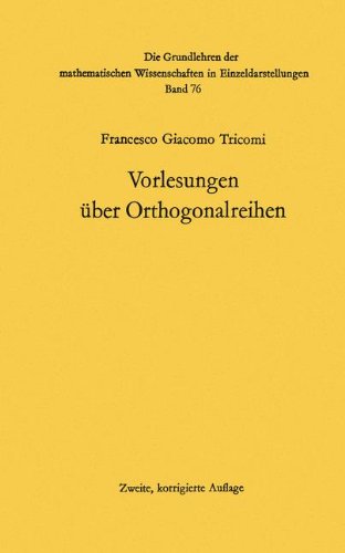 Vorlesungen über Orthogonalreihen (Grundlehren der mathematischen Wissenschaften) (German Edition)
