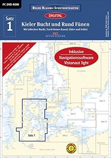 Sportbootkarte Satz 01: Kieler Bucht und Rund Fünen. DVD-ROM 2016: Mit Lübecker Bucht, Nord-Ostsee-Kanal, Eider und Schlei