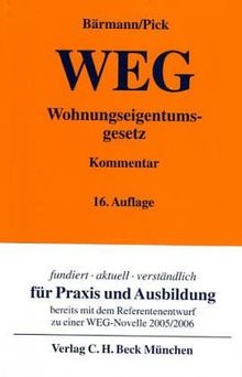 Wohnungseigentumsgesetz (WEG), Kommentar, m. Erg.-Bd.