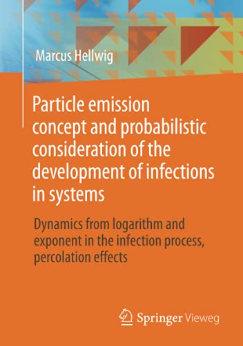 Particle emission concept and probabilistic consideration of the development of infections in systems: Dynamics from logarithm and exponent in the infection process, percolation effects