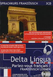 Delta Lingua Sprachkurs Französisch, 3 Audio-CDs