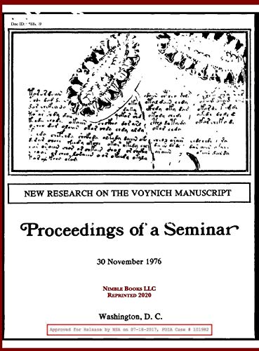 New Research on the Voynich Manuscript: Proceedings of a Seminar (Foia Reading Room, Band 4)