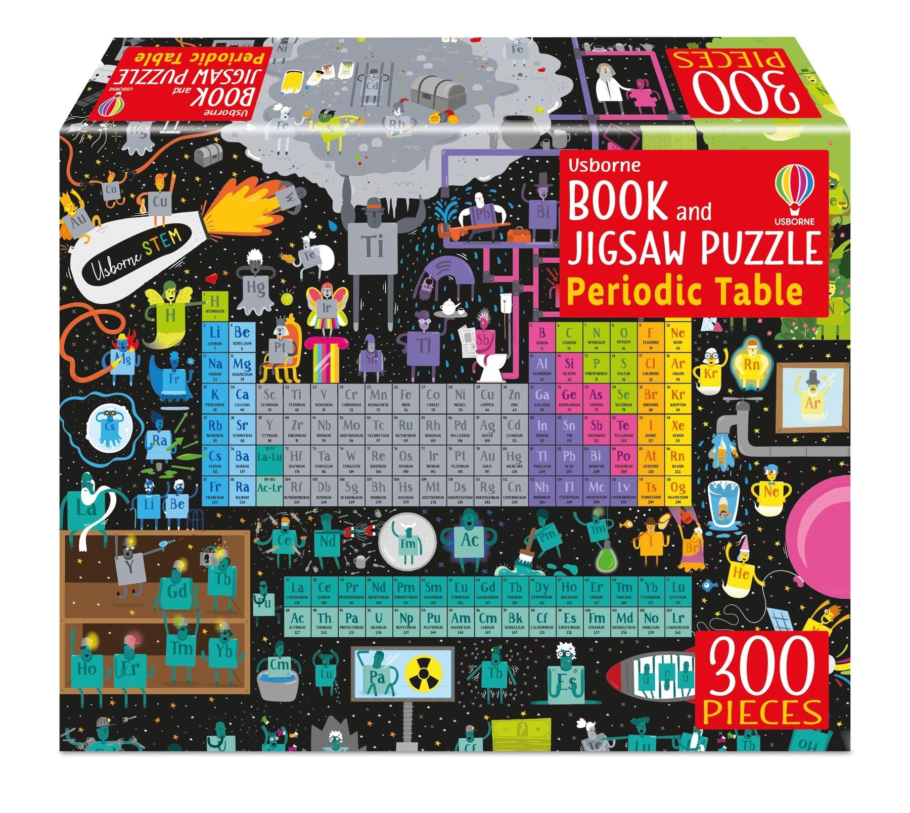 Sam Smith Usborne Book And Jigsaw Periodic Table, An Entertaining And Educational Exploration Of The Universe's 118 Chemical Elements, With A 300-Piece Jigsaw