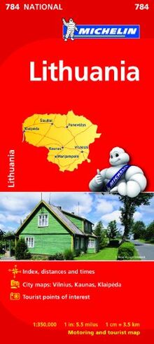 Lithuania (Michelin National Maps, Band 784)