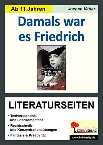 Hans Peter Richter Damals war es Friedrich Literaturseiten - Jochen Vatter Kartoniert (TB)