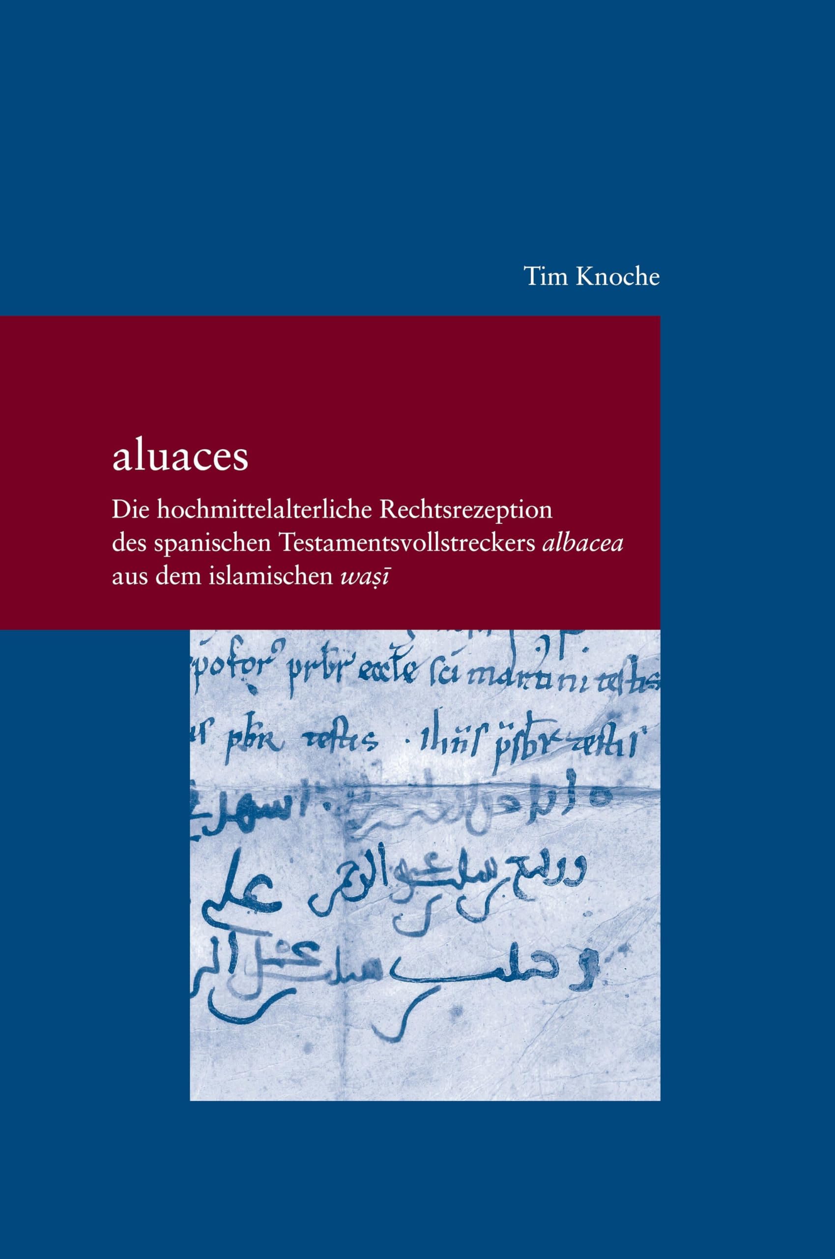 aluaces: Die hochmittelalterliche Rechtsrezeption des spanischen Testamentsvollstreckers albacea aus dem islamischen wasi (Studien zur Europäischen Rechtsgeschichte)