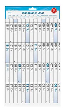Trötsch Wandplaner A1 2022: gefaltet