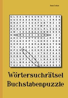 Wörtersuchrätsel Buchstabenpuzzle