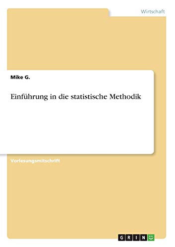 Einführung in die statistische Methodik