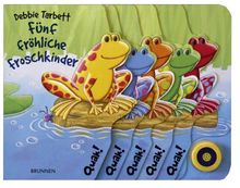 Fünf fröhliche Froschkinder