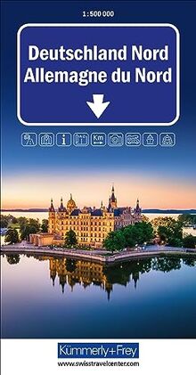 Deutschland (Nord), Strassenkarte 1:500'000 (Kümmerly+Frey Strassenkarten)
