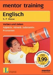 Englisch 5. bis 7. Klasse. Verben, Zeiten - Adjektiv, Adverb, Substantiv, Pronomen. (Lernmaterialien)