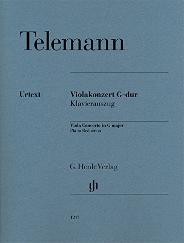 Viola Concerto G major - Georg Philipp Telemann Kartoniert (TB)