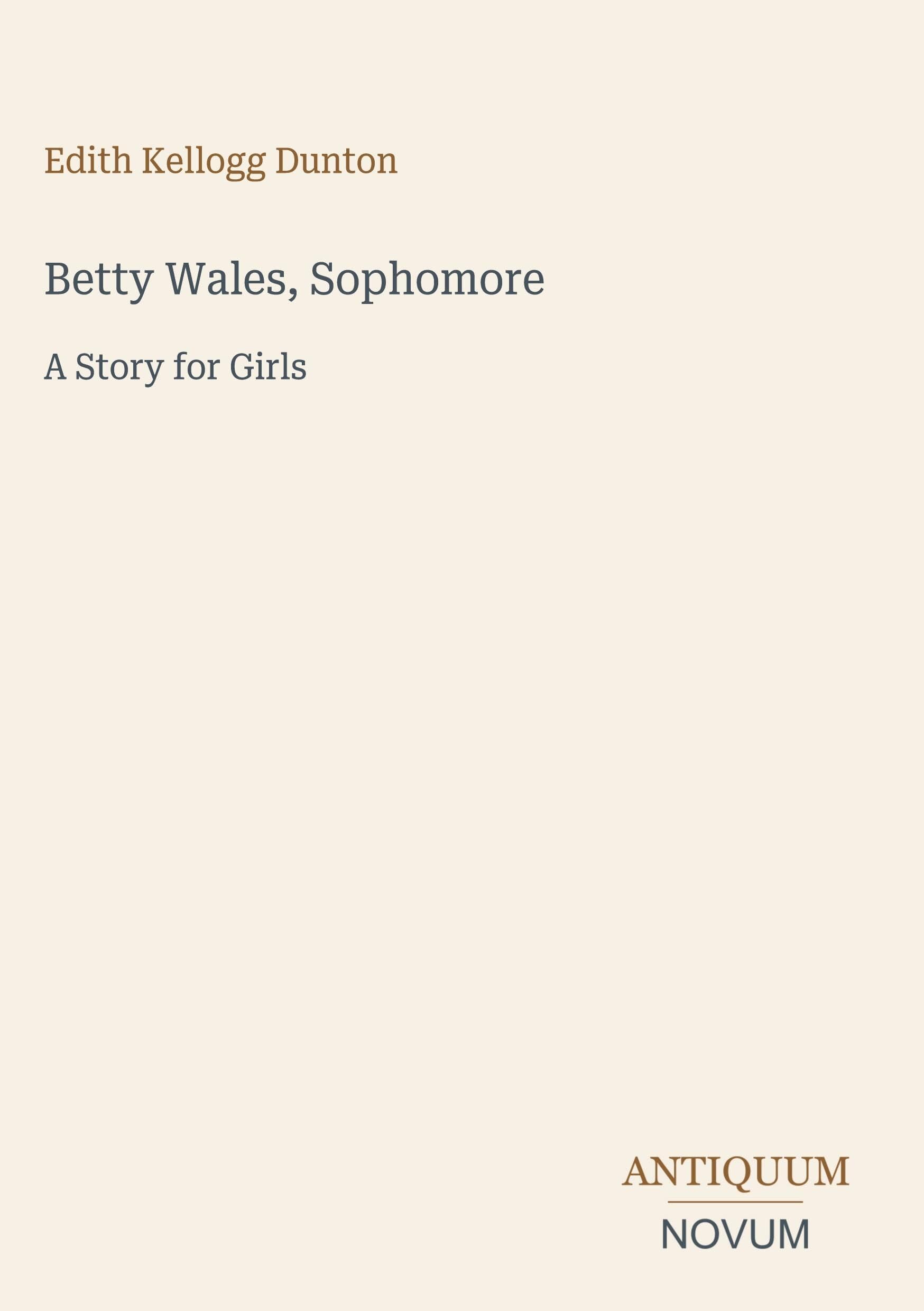Betty Wales, Sophomore