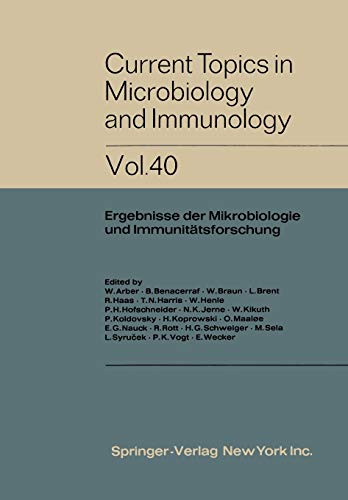 Chronic Infectious Neuropathic Agents (C.H.I.N.A.) and other Slow Virus Infections (Current Topics in Microbiology and Immunology, 40, Band 40)