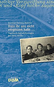 Dass ihr uns nicht vergessen habt ...: Tagebuch-Aufzeichnungen aus dem "Stall"