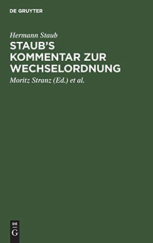 Staub's Kommentar zur Wechselordnung