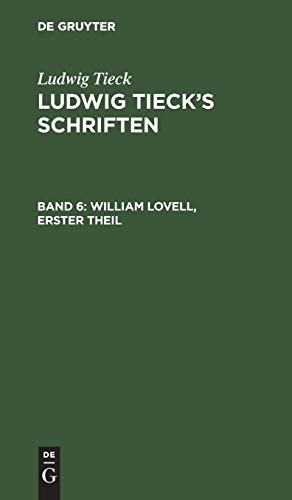 William Lovell, Erster Theil (Ludwig Tieck’s Schriften)