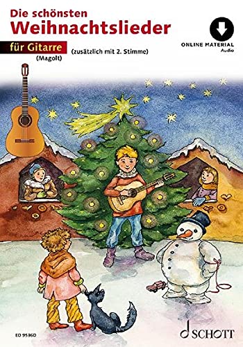 Die schönsten Weihnachtslieder: sehr leicht bearbeitet. 1-2 Gitarren.