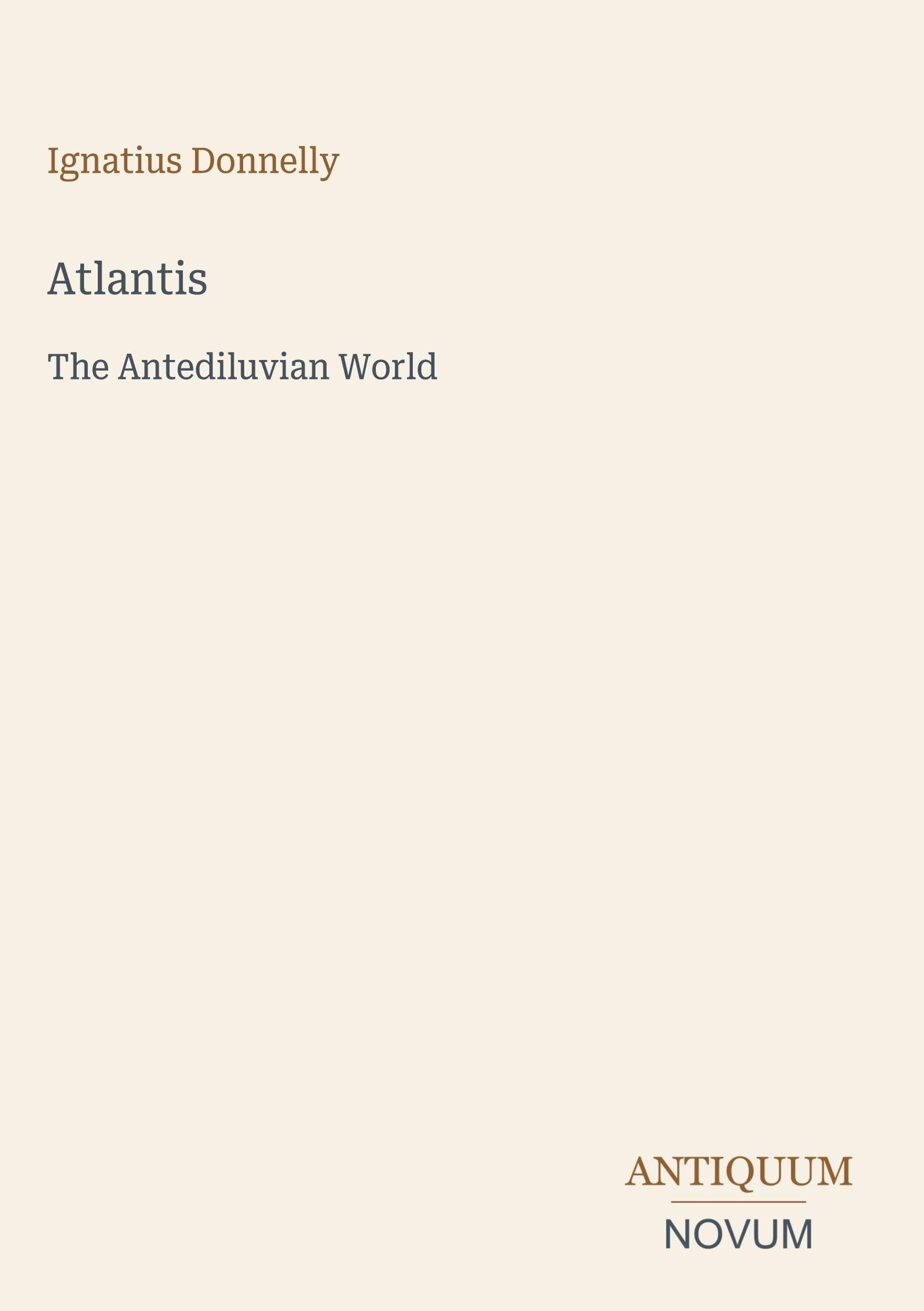 Atlantis: The Antediluvian World