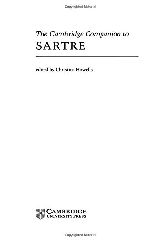 The Cambridge Companion to Sartre (Cambridge Companions to Philosophy)