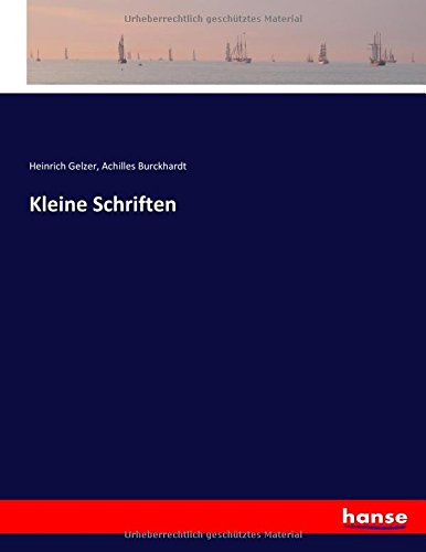 Kleine Schriften