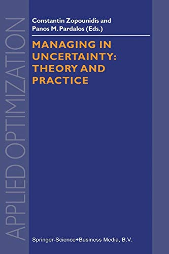 Managing in Uncertainty: Theory and Practice (Applied Optimization, 19, Band 19)
