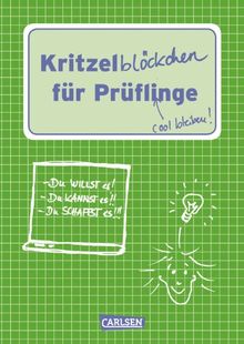 Kritzelblöckchen für Prüflinge