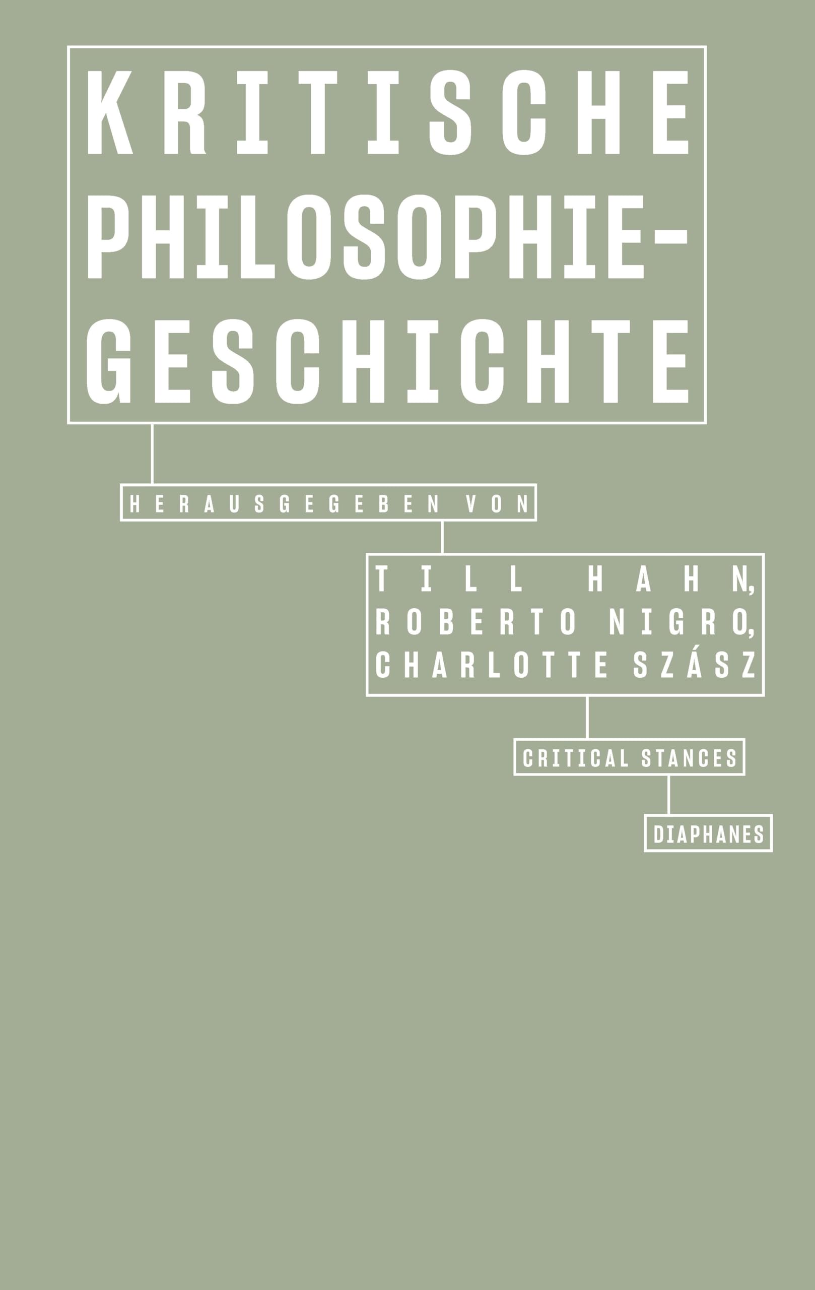 Kritische Philosophiegeschichte (Critical Stances)