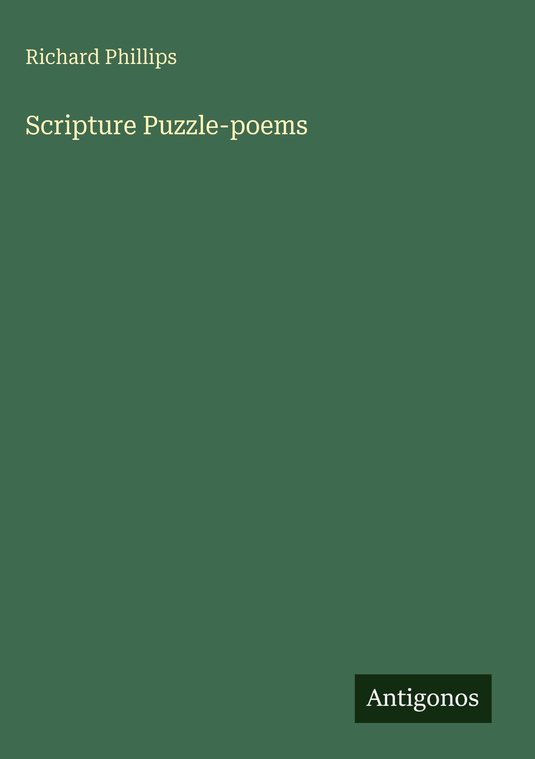 Scripture Puzzle-poems
