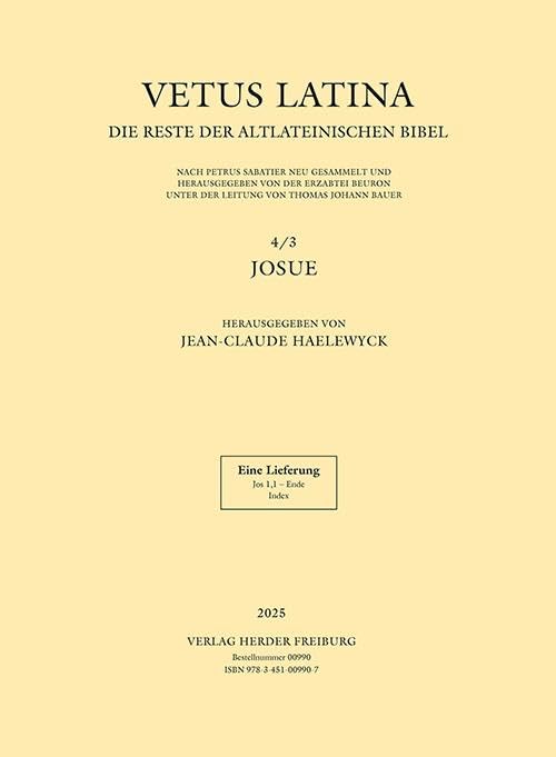 Vetus Latina - Josue: Jos 1,1 - Ende (4/3)