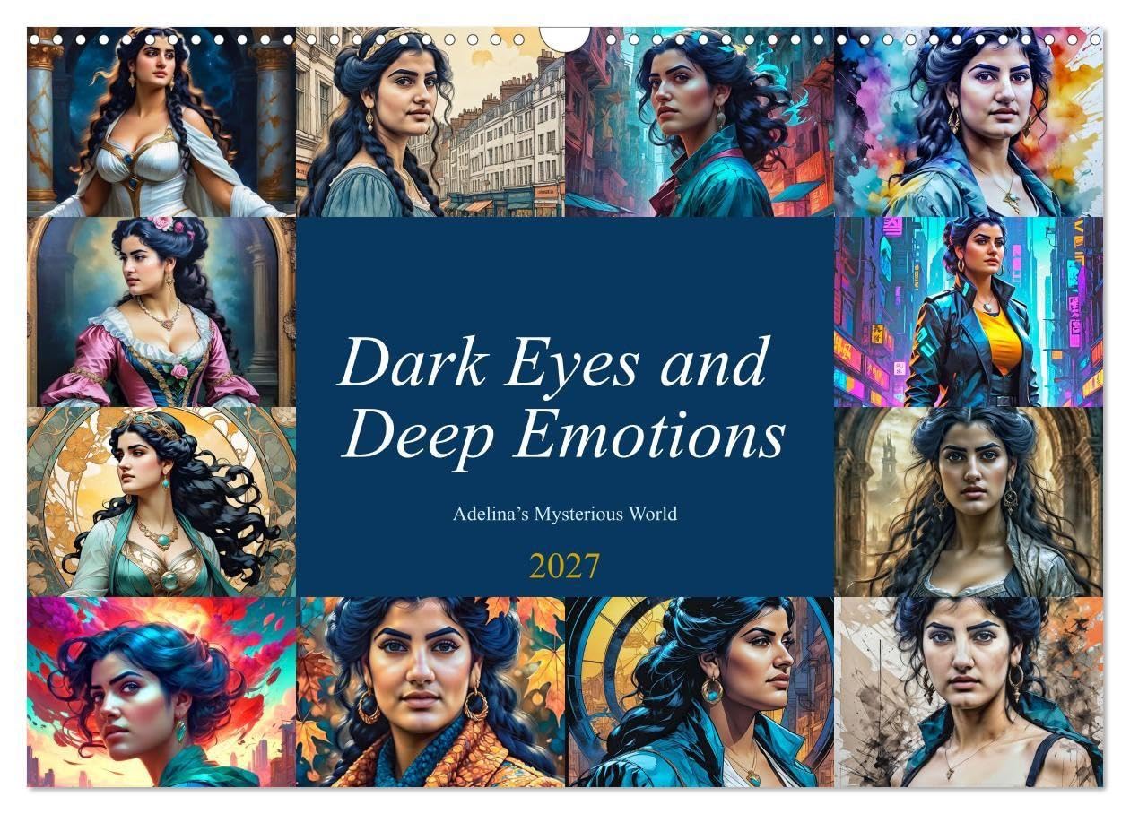 Dark Eyes and Deep Emotions, Adelina's Mysterious World (Wall Calendar 2027 DIN A3 landscape), CALVENDO 12 Month Wall Calendar