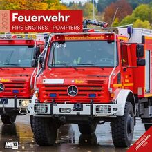 Feuerwehr Broschürenkalender 2026 - 30x30 - Art12 | Hochwertiger Feuerwehr-Kalender im schlanken Hochformat (aufgeklappt 30x60 cm) | zum Eintragen