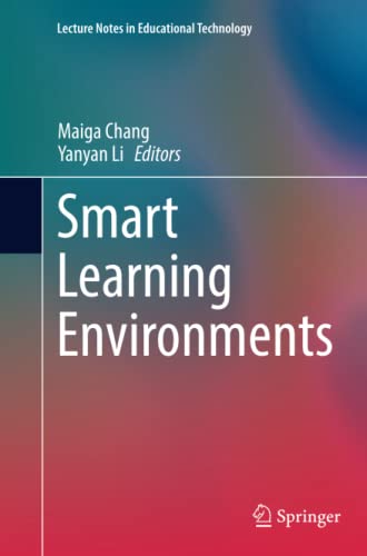 Smart Learning Environments (Lecture Notes in Educational Technology)