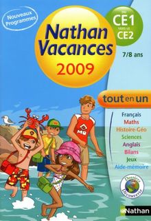 Nathan vacances 2009, du CE1 vers le CE2 : 7-8 ans : pour réviser tout le programme
