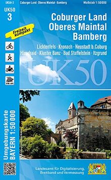 UK50-3 Coburger Land, Oberes Maintal, Bamberg: Lichtenfels, Kronach ...