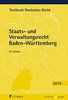 Staats- und Verwaltungsrecht Baden-Württemberg (Textbuch Deutsches Recht)