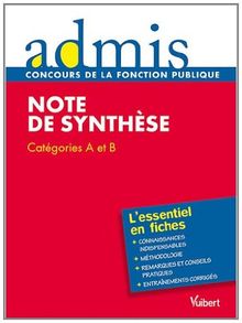 Note de synthèse : catégories A et B : l'essentiel en fiches