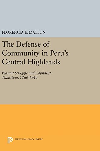 The Defense of Community in Peru's Central Highlands: Peasant Struggle and Capitalist Transition, 1860-1940 (Princeton Legacy Library)