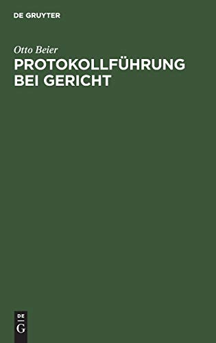 Protokollführung bei Gericht