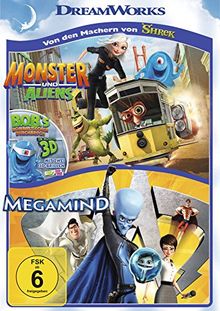 Megamind / Monster und Aliens [2 DVDs]