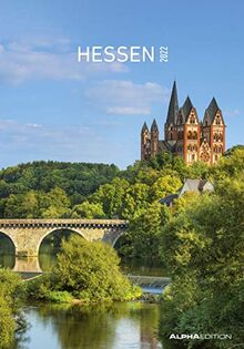 Hessen 2022 - Bild-Kalender 23,7x34 cm - Regional-Kalender - Wandkalender - mit Platz für Notizen - Alpha Edition