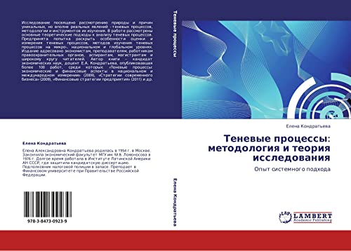 Tenevye protsessy: metodologiya i teoriya issledovaniya: Opyt sistemnogo podkhoda: Opyt sistemnogo podhoda