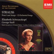 Strauss: 4 Letzte Liefer / 12 Orchesterlieder von Elisabeth Schwarzkopf | CD | Zustand sehr gut