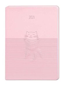 Terminplaner Lederlook A6 "Rosa" 2021