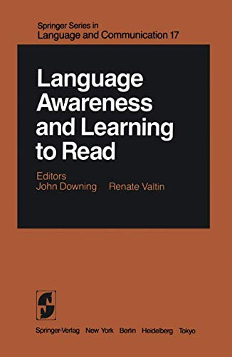 Language Awareness and Learning to Read (Springer Series in Language and Communication, 17, Band 17)