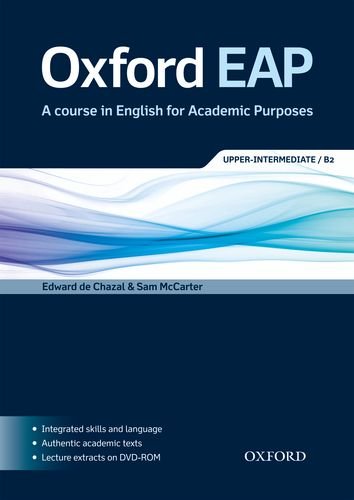 Oxford EAP   Oxford EAP Upper-Intermediate B2 Students Book and DVD-ROM Pack - Edward de Chazal Sam McCarter Kartoniert (TB)